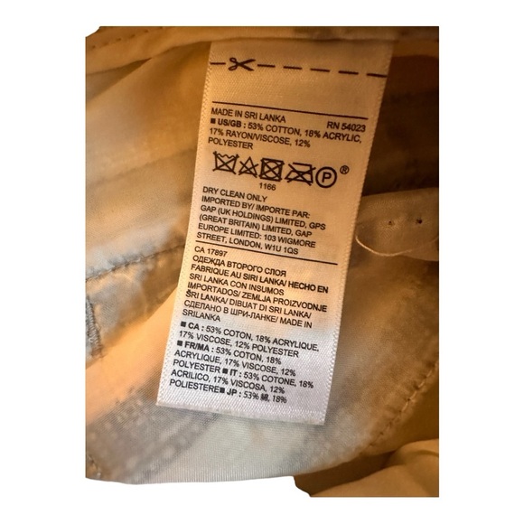 Bannana Republic navy and white button pocket dress sailor short size 10 - Picture 4 of 4